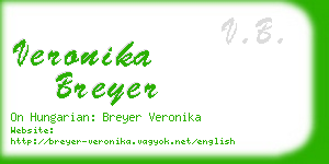 veronika breyer business card